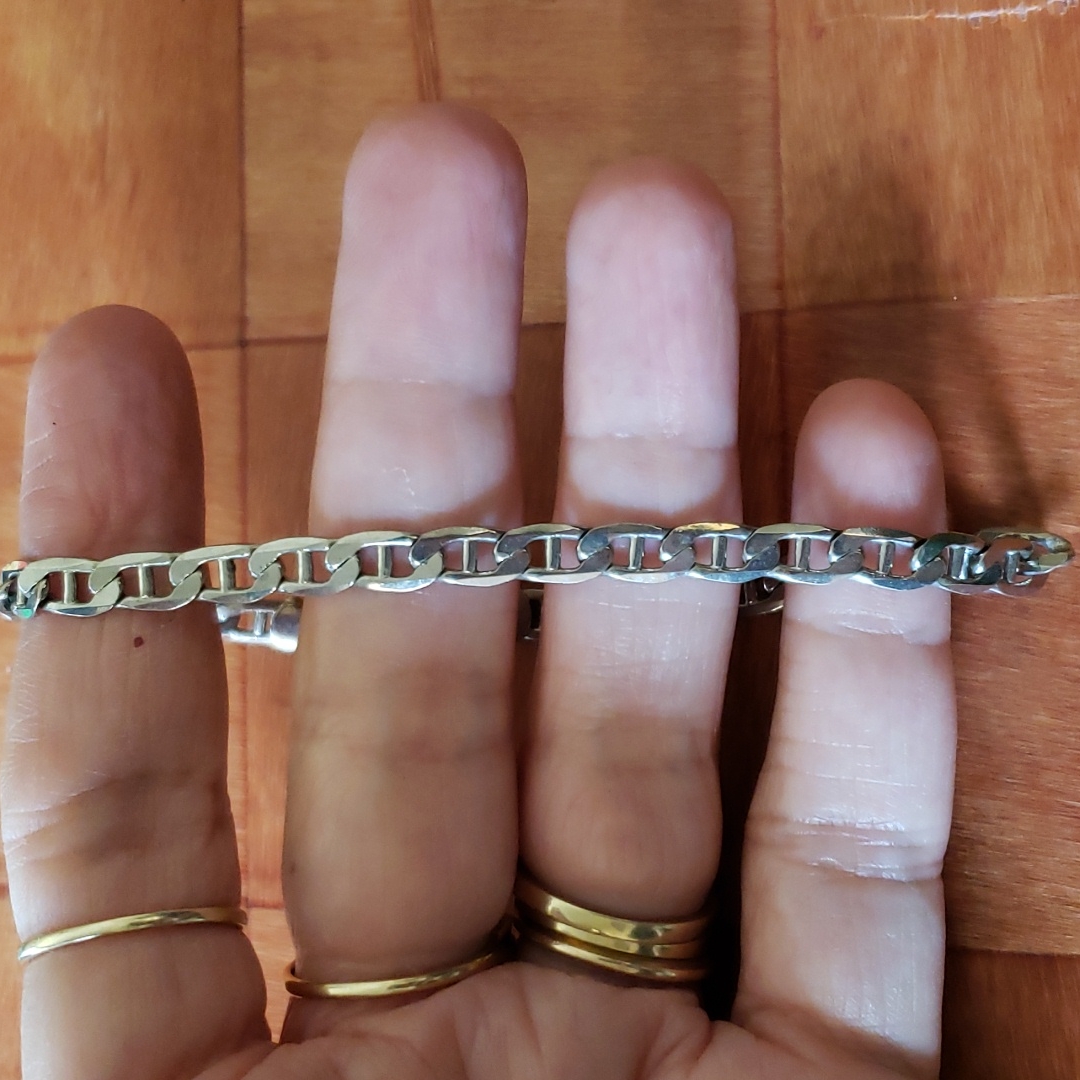 Vintage Worthington Silvertone Link Bracelet